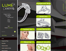 Tablet Screenshot of luxewholesalediamonds.com